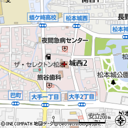 松本税務署周辺の地図
