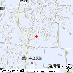 長野県松本市里山辺新井1761周辺の地図