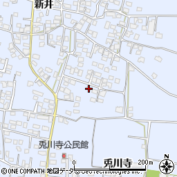 長野県松本市里山辺新井1761-1周辺の地図