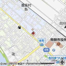 飛騨古川郵便局周辺の地図