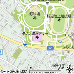 城沼総合体育館周辺の地図