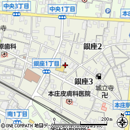 埼玉県本庄市銀座周辺の地図
