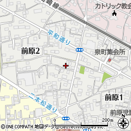 埼玉県本庄市前原周辺の地図