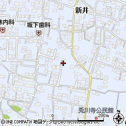 長野県松本市里山辺新井1695周辺の地図