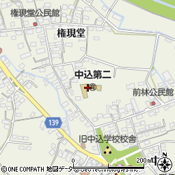 佐久市　中込第二保育園周辺の地図