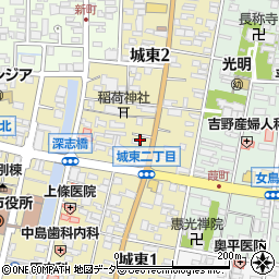 長野県松本市城東周辺の地図