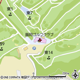 藤岡ゴルフクラブ　コース課周辺の地図