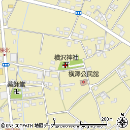 横沢神社周辺の地図