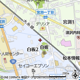 ＪＲ東日本松本変電所周辺の地図