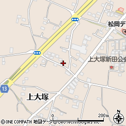 群馬県藤岡市上大塚452-6周辺の地図