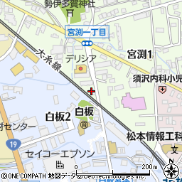 ラーメン白松本店周辺の地図