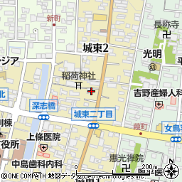 まるしん松本店周辺の地図