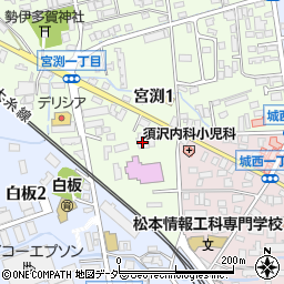 松本ダンススクール周辺の地図