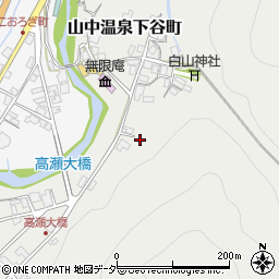 石川県加賀市山中温泉下谷町ロ33周辺の地図