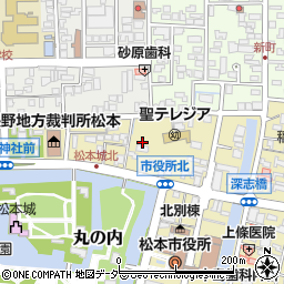 長野県松本市丸の内周辺の地図