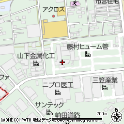 藤村ヒューム管館林工場周辺の地図