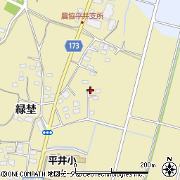 群馬県藤岡市緑埜599-5周辺の地図