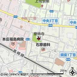 泉林寺周辺の地図