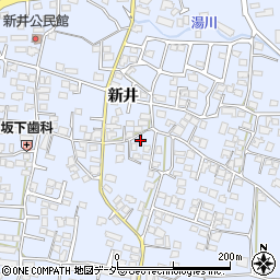 長野県松本市里山辺新井1707-1周辺の地図