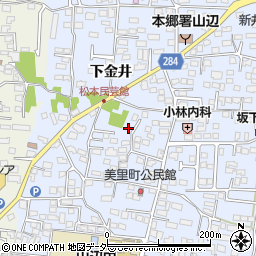 長野県松本市里山辺新井1590-1周辺の地図