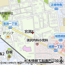 セブンイレブン松本宮渕店周辺の地図