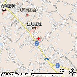 八郷郵便局周辺の地図