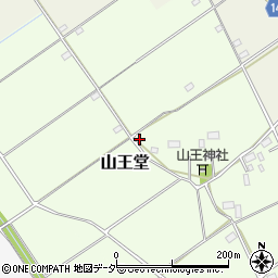 茨城県筑西市山王堂周辺の地図