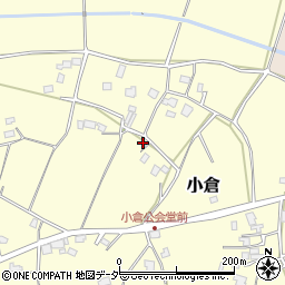 茨城県石岡市小倉周辺の地図