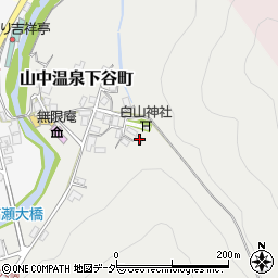 石川県加賀市山中温泉下谷町ロ74周辺の地図