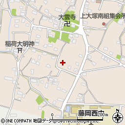 群馬県藤岡市上大塚909-4周辺の地図