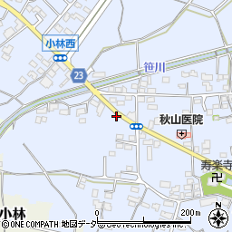 群馬県藤岡市小林351-1周辺の地図