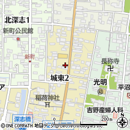 松本城東郵便局周辺の地図