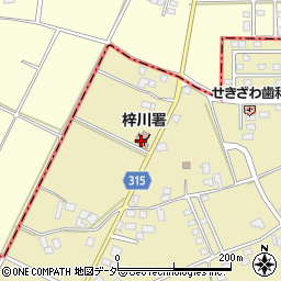 松本広域消防局梓川消防署周辺の地図