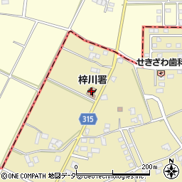 松本広域消防局梓川消防署周辺の地図