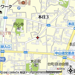埼玉県本庄市本庄周辺の地図