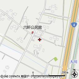 栃木県小山市東野田452周辺の地図