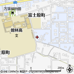 群馬県館林市富士原町98周辺の地図