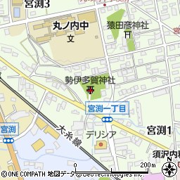 勢伊多賀神社周辺の地図