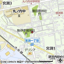 晨城講堂周辺の地図