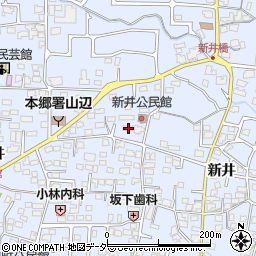 長野県松本市里山辺新井1444-3周辺の地図