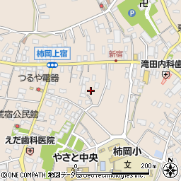 茨城県石岡市柿岡周辺の地図
