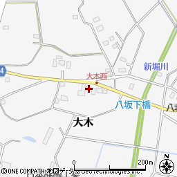 茨城県結城市大木1875周辺の地図