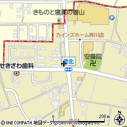 メガネストアー梓川店周辺の地図