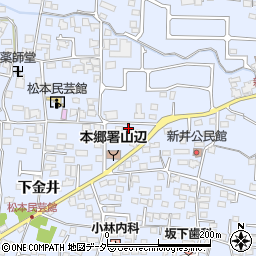 長野県松本市里山辺新井1431-3周辺の地図