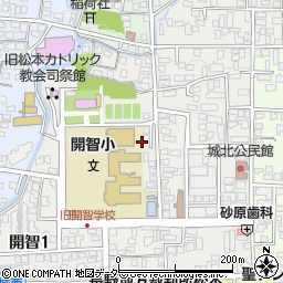 長野県松本市開智周辺の地図