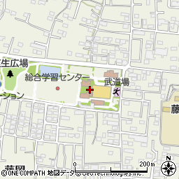 藤岡市役所　教育研究所周辺の地図