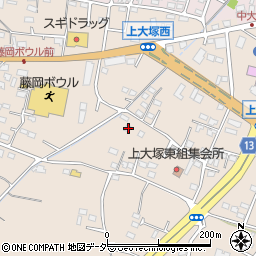 群馬県藤岡市上大塚390-1周辺の地図