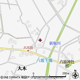 茨城県結城市大木1824周辺の地図