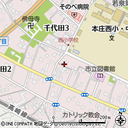 埼玉県本庄市千代田周辺の地図