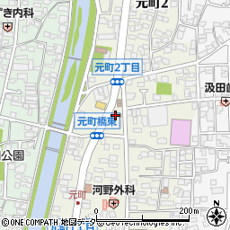 モスバーガー松本横田店周辺の地図